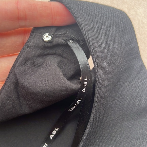 Tahari ASL Black Sheath Mini Dress Scoop Neck Sleeveless women’s 4 - Picture 6 of 8